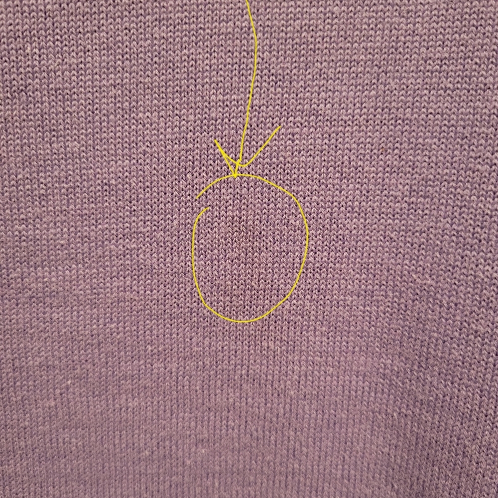 2 Pc. Lavender Cardigan Sweater - Picture 4 of 5
